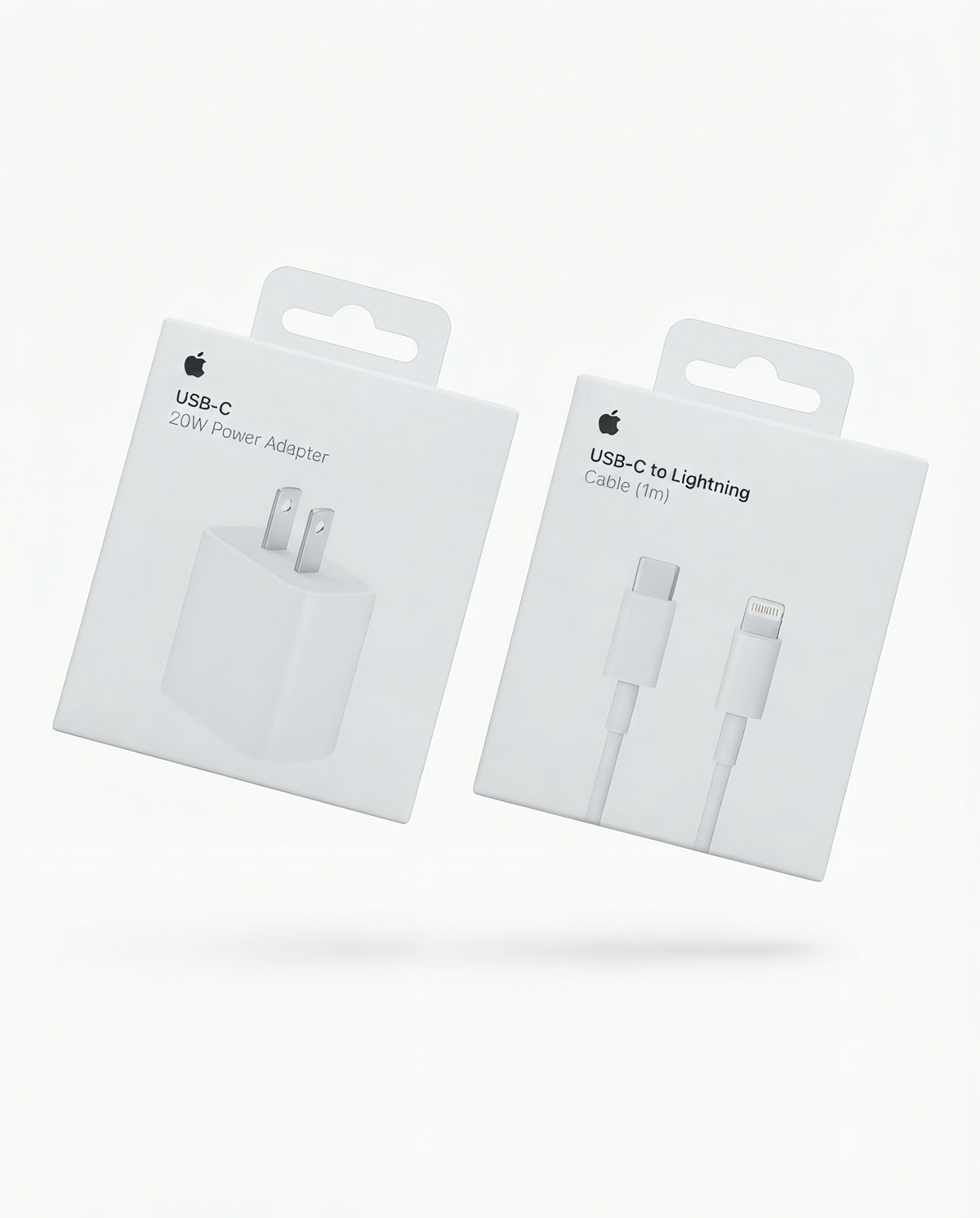 Cable USB-C a Lightning Carga Rapida De un Metro con Cubo de carga