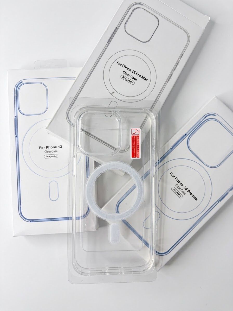 Funda Transparente MagSafe con Magneto Reforzado