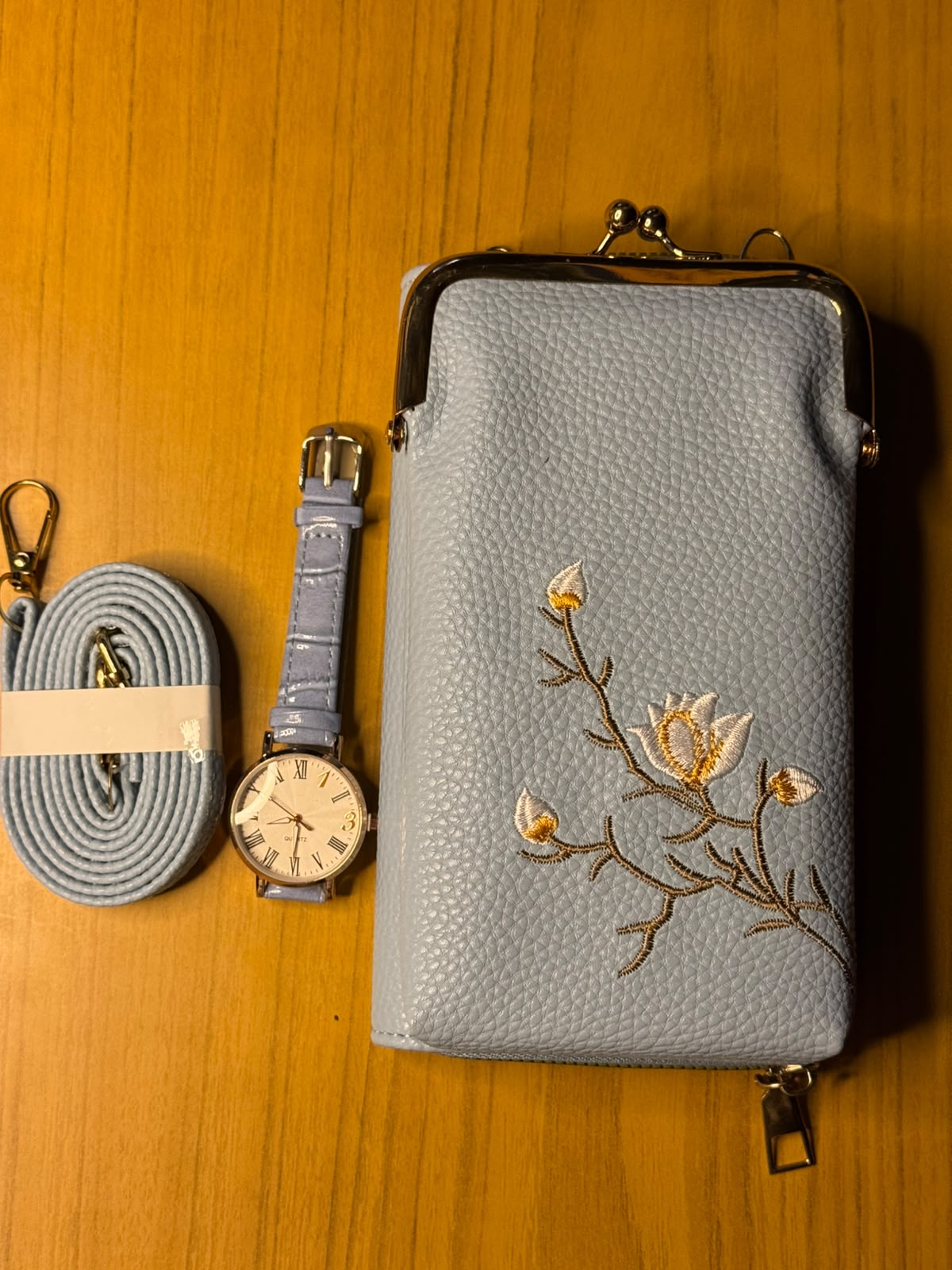Set Fossil, Bolso y Reloj Elegante