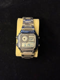 Reloj Casio World Time Iluminator Digital De Acero Inoxidable