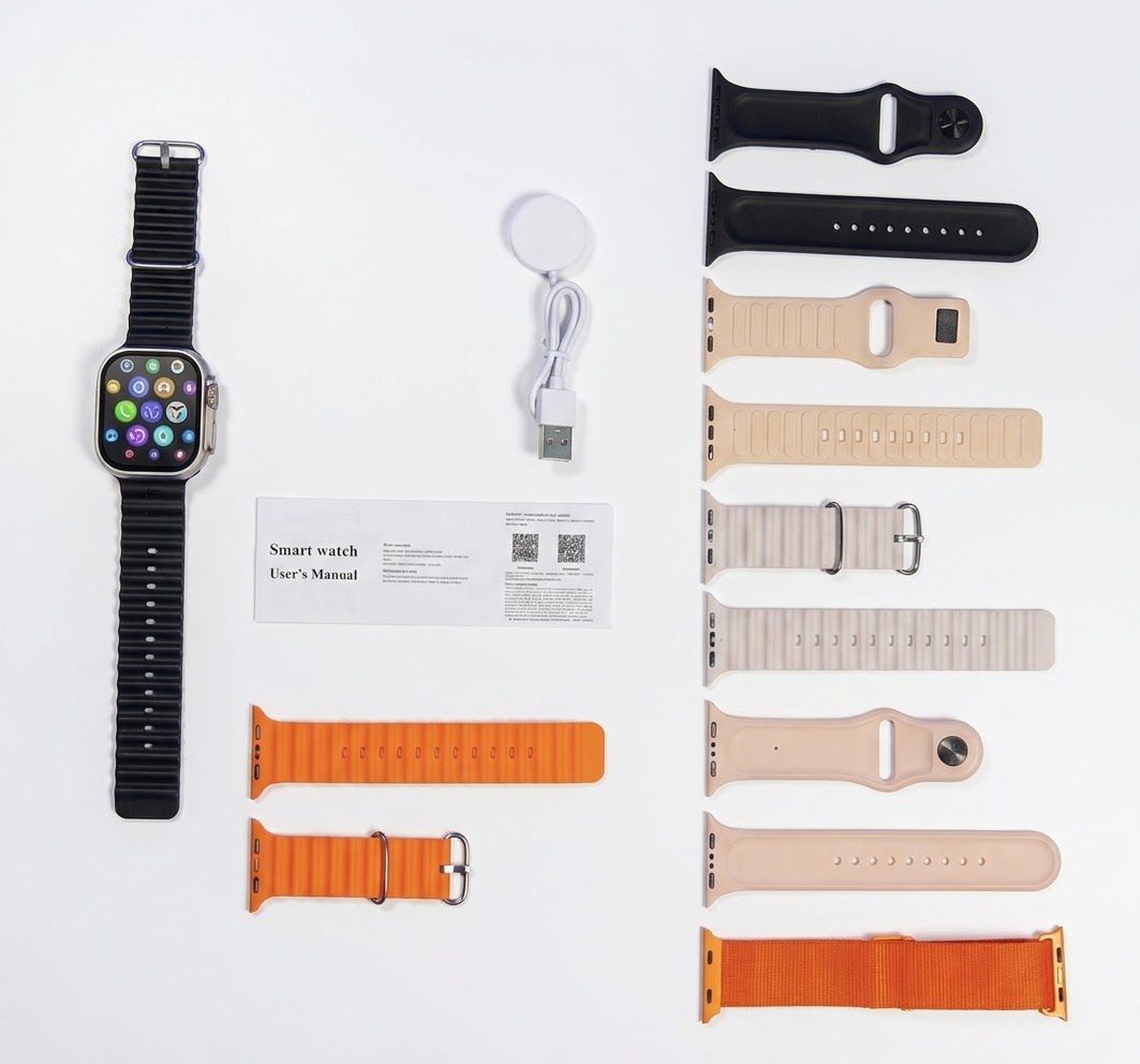Smartwatch W10 Kit Deluxe Ultra - Incluye 10 Correas Intercambiables