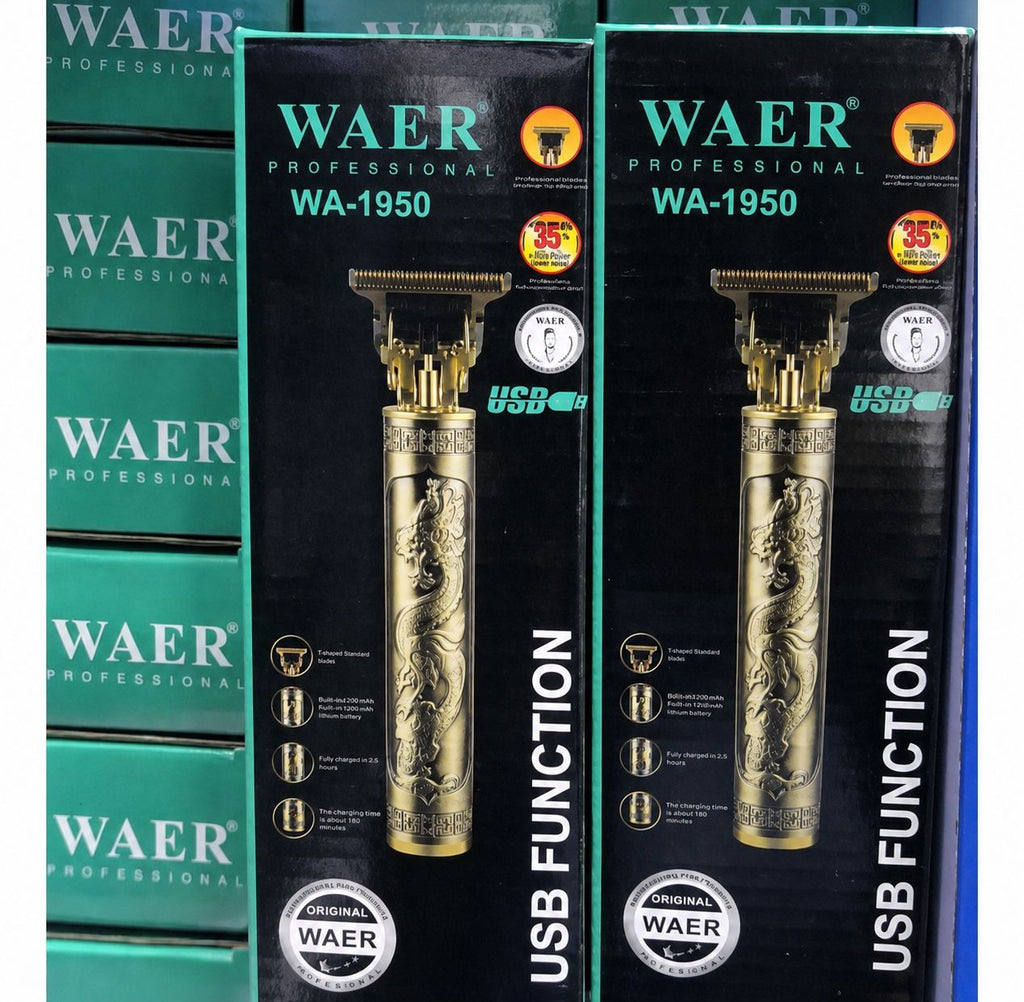 Trimmer Profesional de Dragón WAER WA-1950 | Cortadora Recargable USB