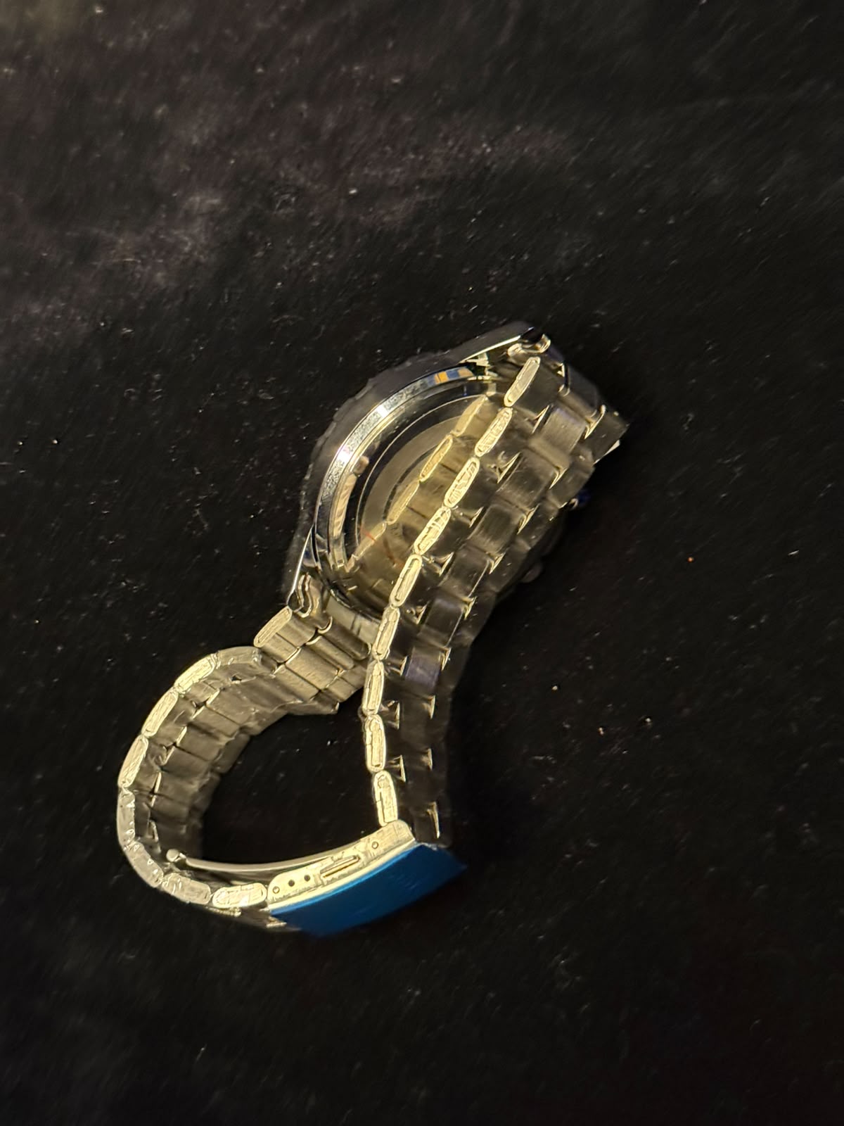 Reloj Fossil Cronógrafo con Esfera Negra y Detalle ´´IQ´´ de Acero Inoxidable